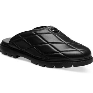 Coach Black Quilted Women's Mules